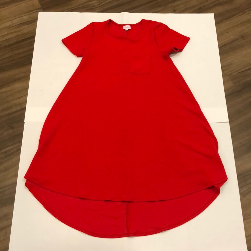 Lularoe red Carly dress